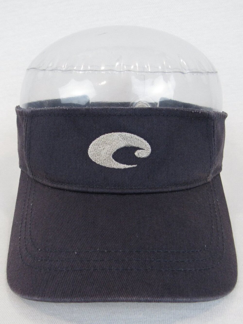 Costa Del Mar Men's Gray Visor 100% Cotton Embroidered Logo Summer